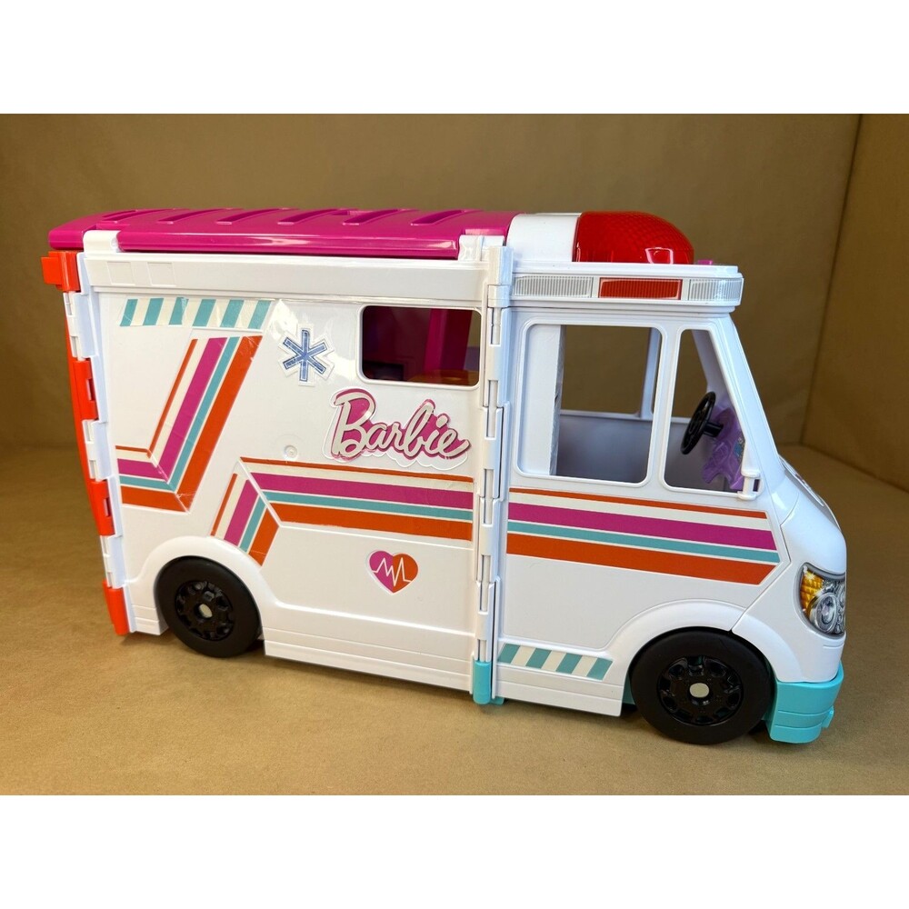 Barbie Care Clinic Ambulance w/ Lights & Sound Mobile Clinic NO ACCESSORIES - Picture 4 of 16